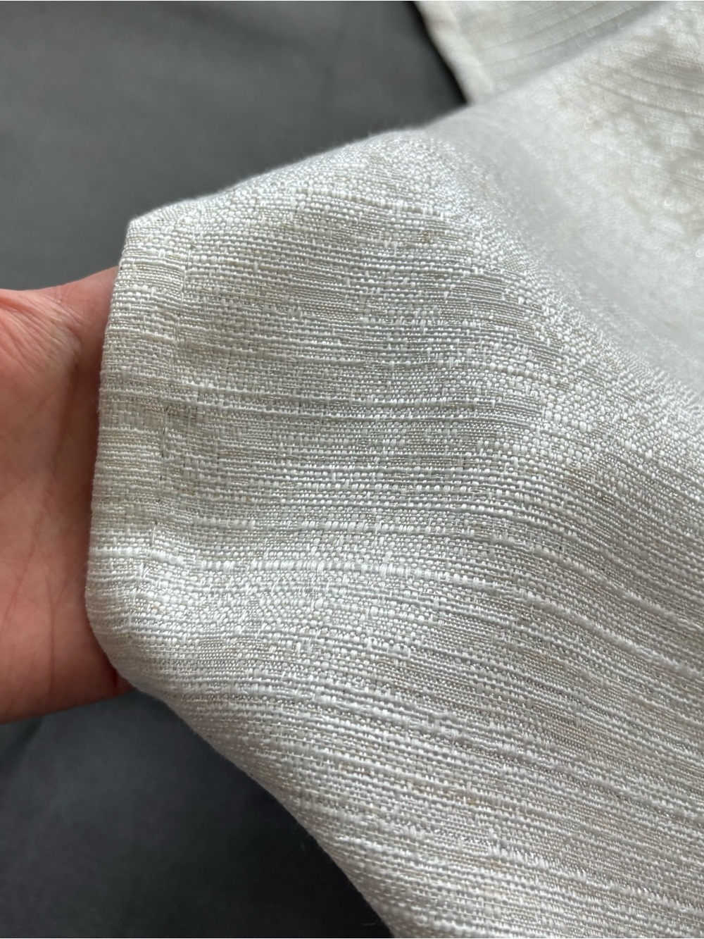 Neutral Textured curtains - 96in. - Picture 4 of 6